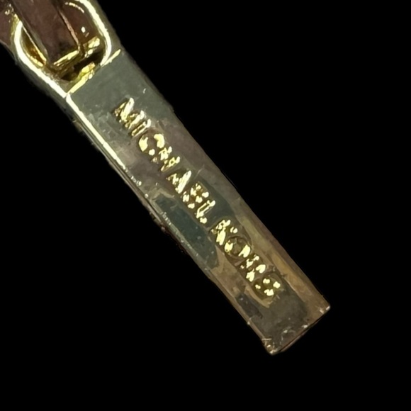 🌻Michael Kors Blue & White Stripe Hi-Low Hem Long Sleeve Back Zip Top Size M - Picture 6 of 8